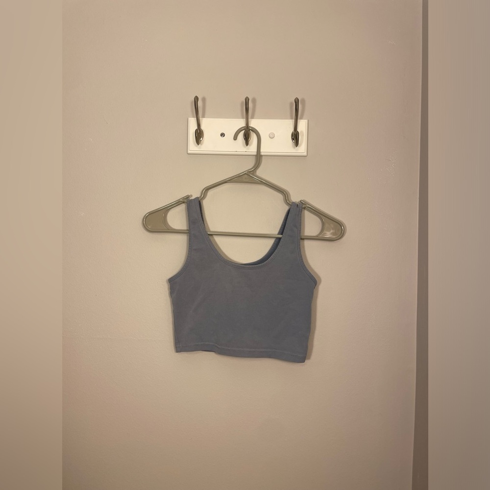 Blue Crop Top